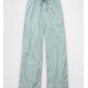 AE Dreamy Drape Linen-Blend pants